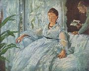 Edouard Manet Beim Lesen oil painting